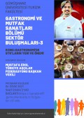 Çevrimiçi Gastronomi Söyleşilerinin Üçüncüsü Gerçekleştirildi