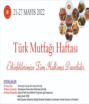 Türk Mutfağı Haftası Etkinliği