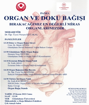 Organ ve Doku Bağışı Paneli