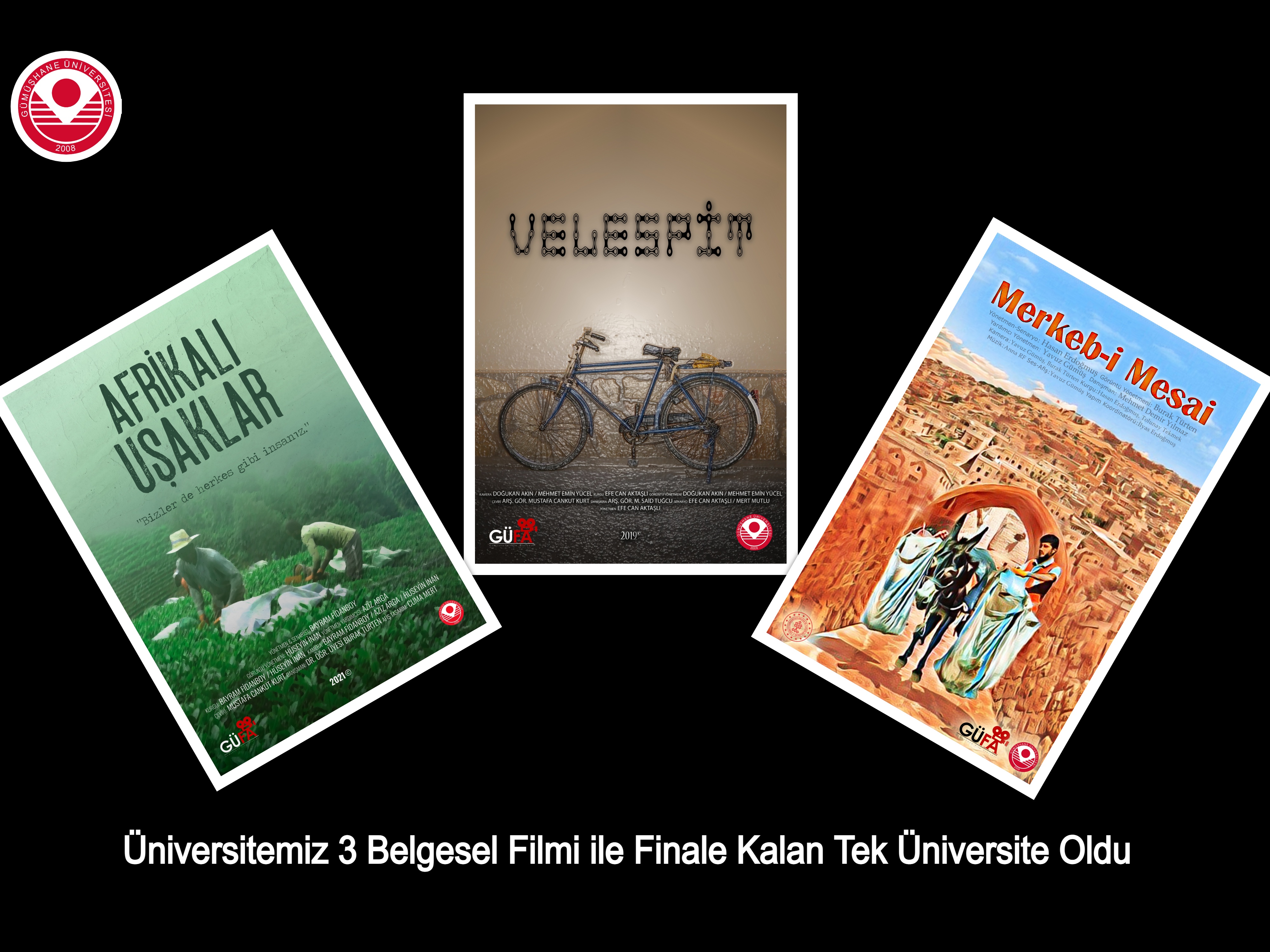 Üniversitemiz 3 Belgesel Filmi ile Finale Kalan Tek Üniversite Oldu