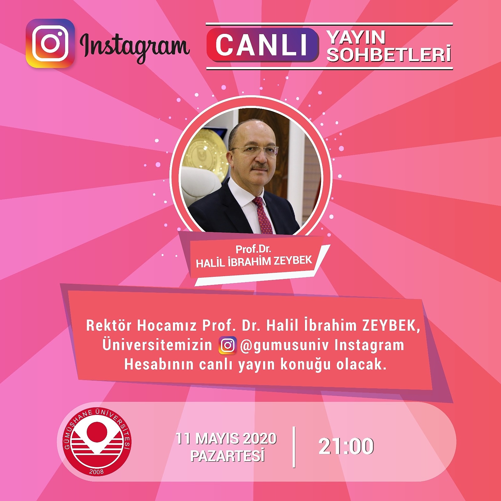 Üniversitemizde Canlı Yayın Programları Başlıyor